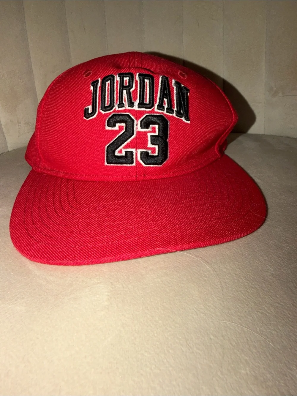 Jordan Red and Black 23 Embroidered Cap